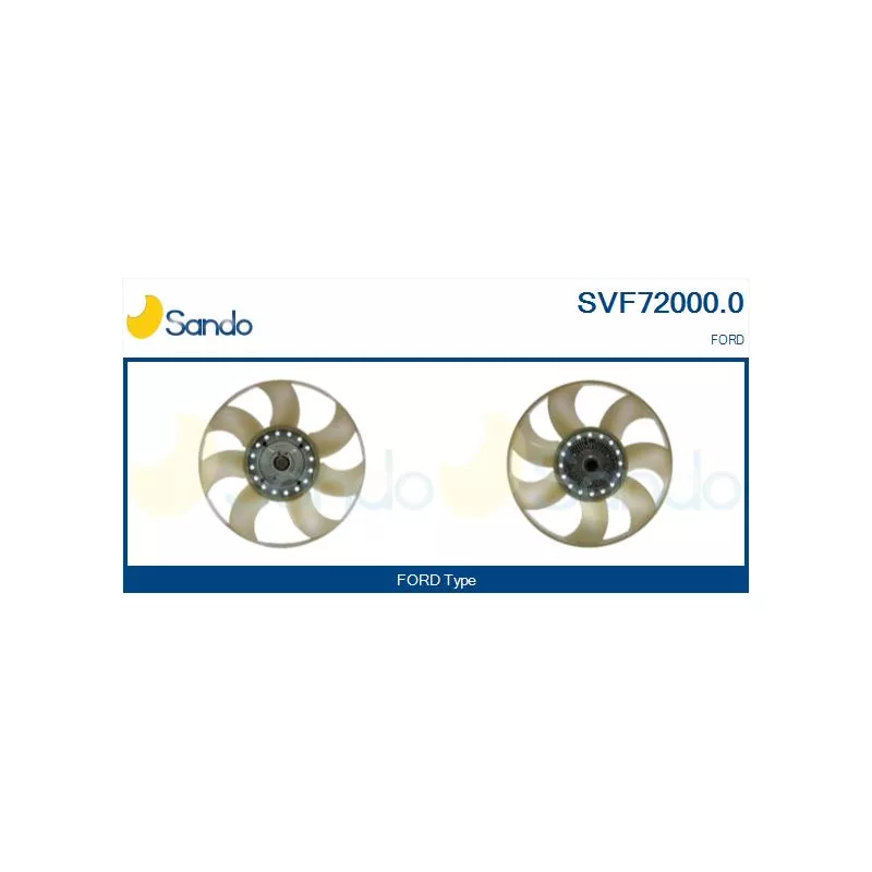Embrayage, ventilateur de radiateur SANDO SVF72000.0
