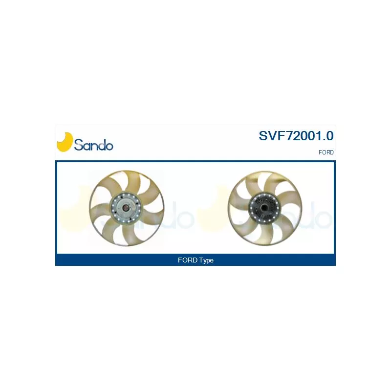 Embrayage, ventilateur de radiateur SANDO SVF72001.0