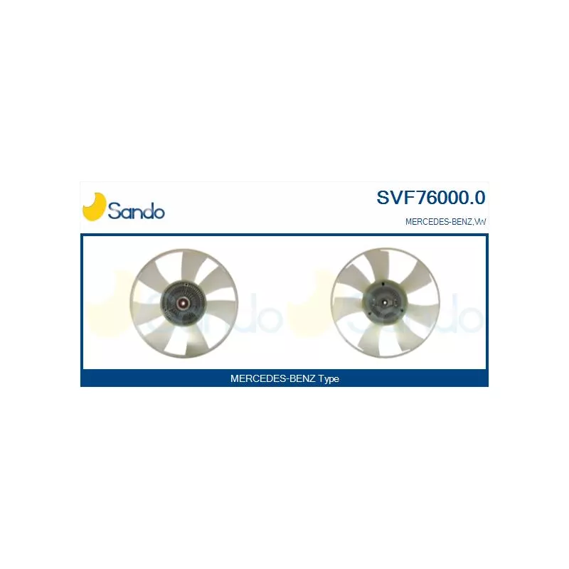 Embrayage, ventilateur de radiateur SANDO SVF76000.0