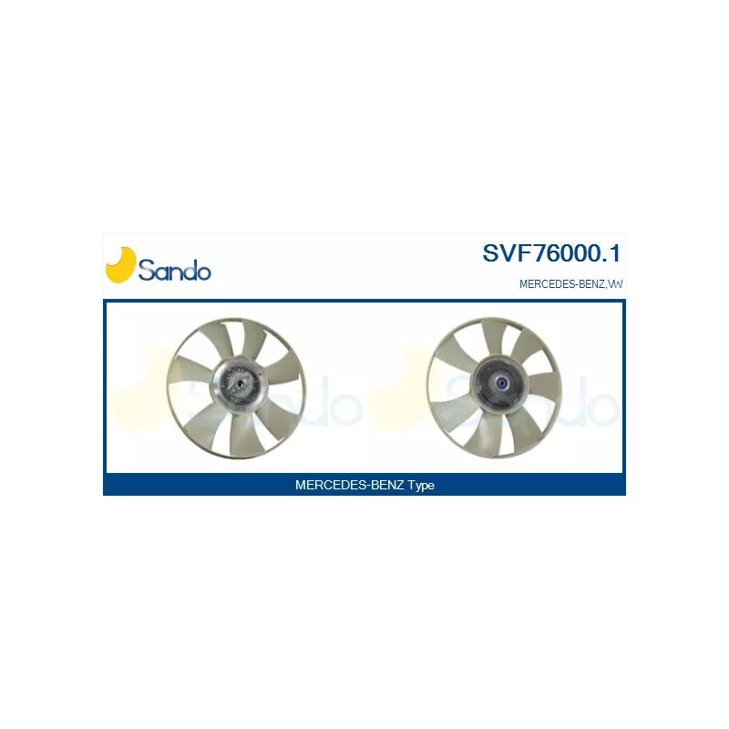 Embrayage, ventilateur de radiateur SANDO SVF76000.1