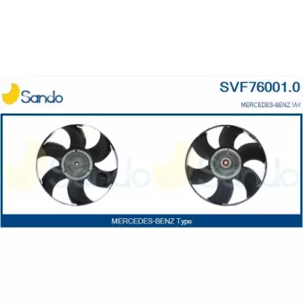 Embrayage, ventilateur de radiateur SANDO SVF76001.0