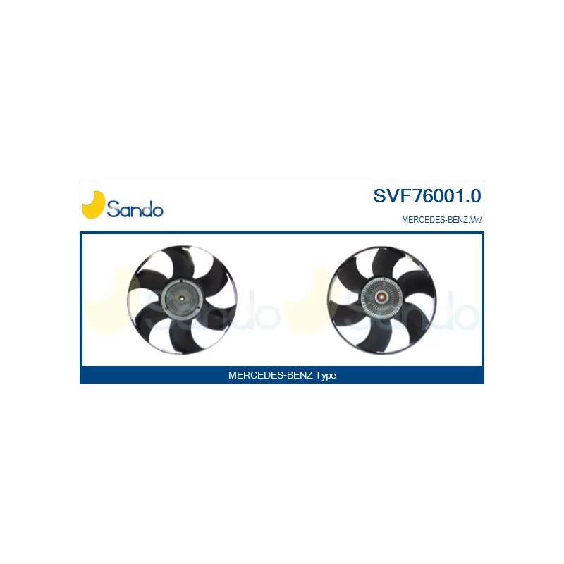 Embrayage, ventilateur de radiateur SANDO SVF76001.0