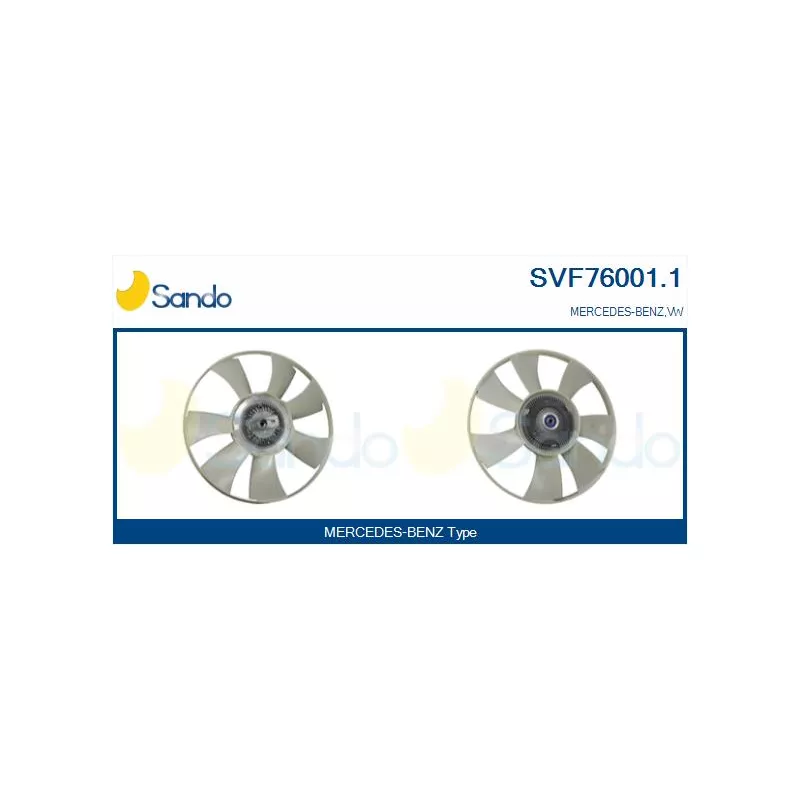 Embrayage, ventilateur de radiateur SANDO SVF76001.1
