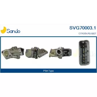 Vanne EGR SANDO SVG70003.1