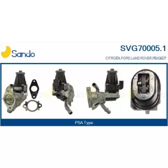 Vanne EGR SANDO SVG70005.1