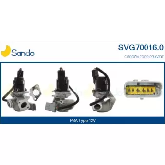 Vanne EGR SANDO SVG70016.0