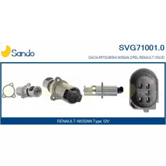 Vanne EGR SANDO SVG71001.0