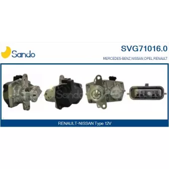 Vanne EGR SANDO SVG71016.0
