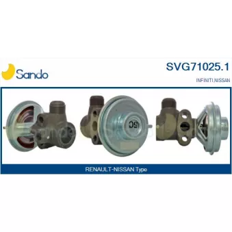 Vanne EGR SANDO SVG71025.1