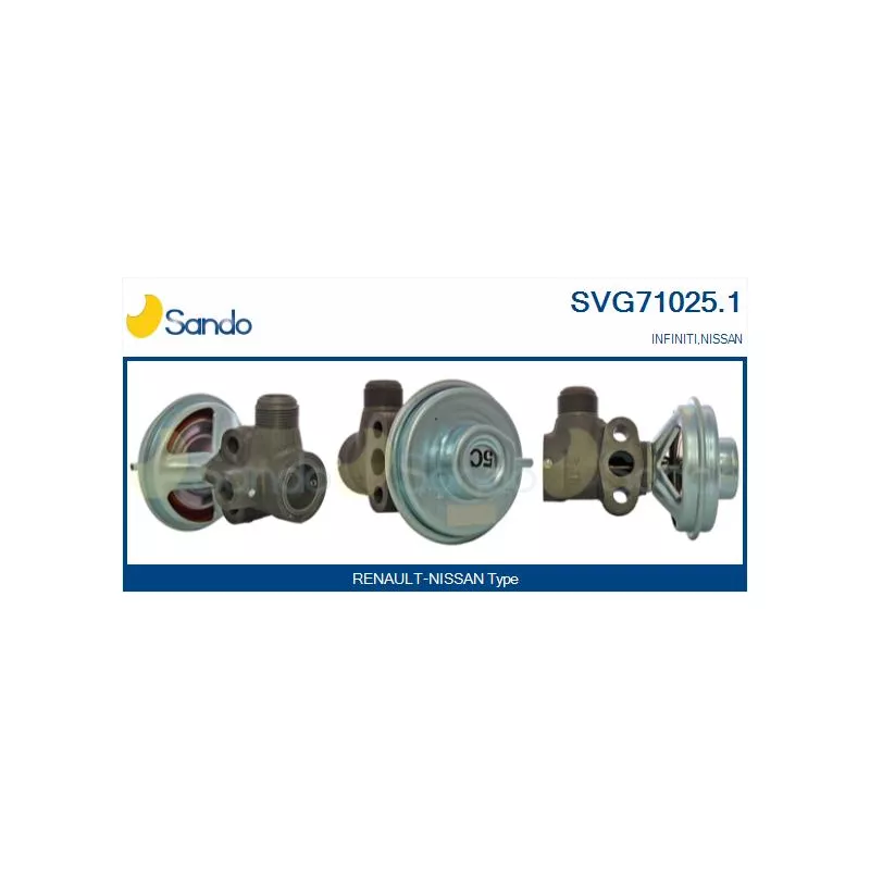 Vanne EGR SANDO SVG71025.1
