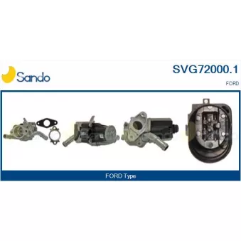 Vanne EGR SANDO SVG72000.1