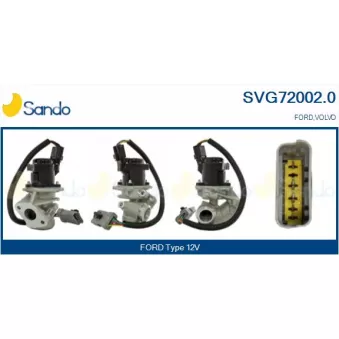 Vanne EGR SANDO SVG72002.0