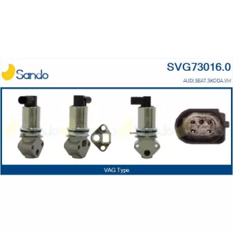 Vanne EGR SANDO SVG73016.0