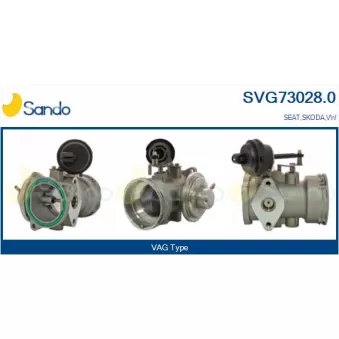 Vanne EGR SANDO SVG73028.0