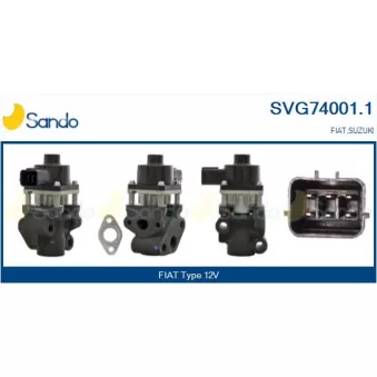 Vanne EGR SANDO SVG74001.1