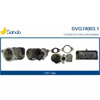 Vanne EGR SANDO SVG74003.1