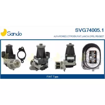 Vanne EGR SANDO SVG74005.1