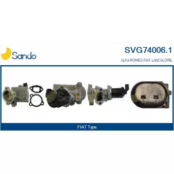 Vanne EGR SANDO SVG74006.1