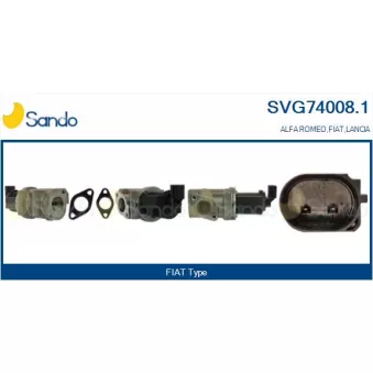 Vanne EGR SANDO SVG74008.1