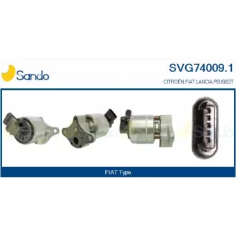 Vanne EGR SANDO SVG74009.1