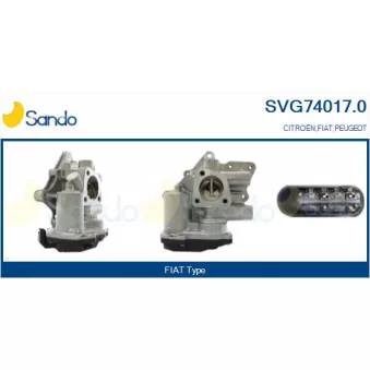 Vanne EGR SANDO SVG74017.0