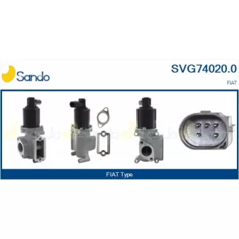 Vanne EGR SANDO SVG74020.0