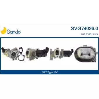 Vanne EGR SANDO SVG74026.0