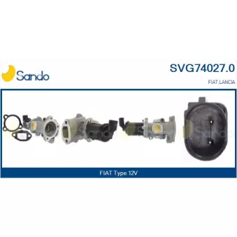 Vanne EGR SANDO SVG74027.0