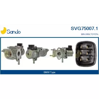 Vanne EGR SANDO SVG75007.1