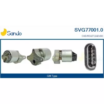 Vanne EGR SANDO SVG77001.0