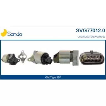 Vanne EGR SANDO SVG77012.0