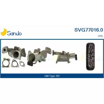 Vanne EGR SANDO SVG77016.0