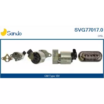 Vanne EGR SANDO SVG77017.0