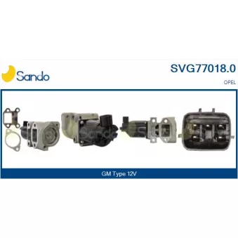 Vanne EGR SANDO SVG77018.0