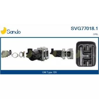 Vanne EGR SANDO SVG77018.1