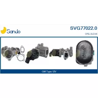Vanne EGR SANDO SVG77022.0