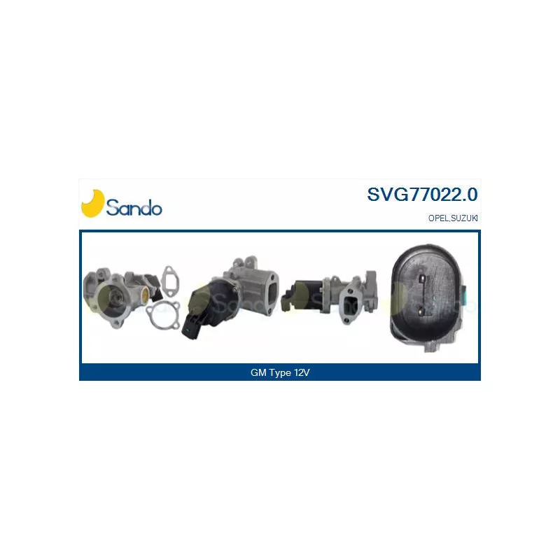 Vanne EGR SANDO SVG77022.0