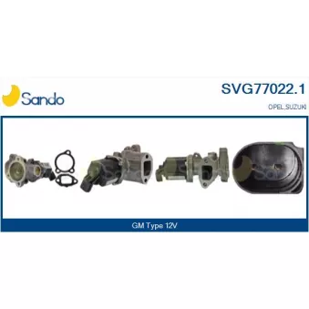 Vanne EGR SANDO SVG77022.1