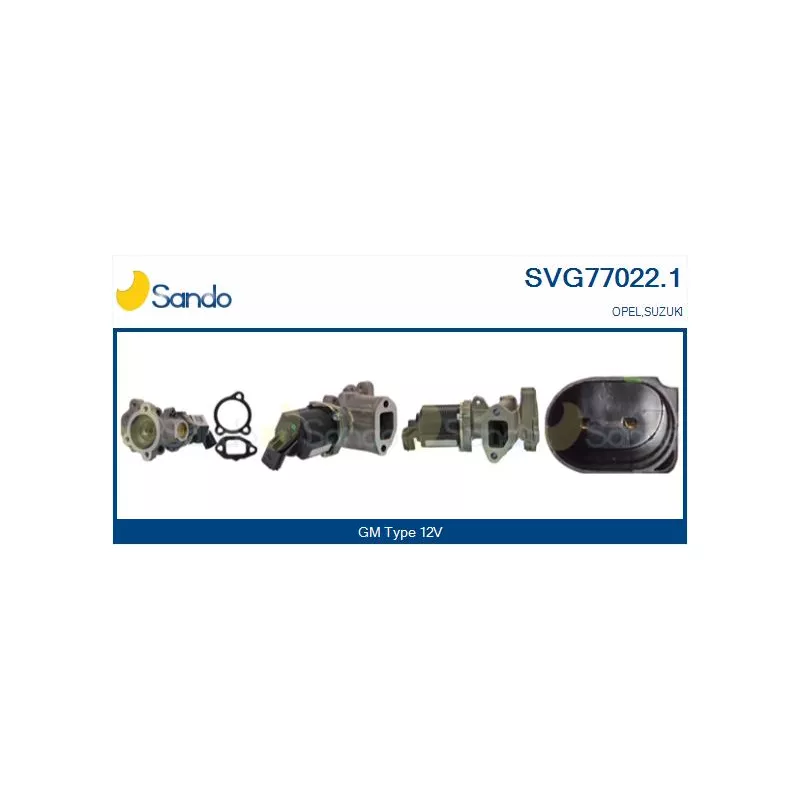 Vanne EGR SANDO SVG77022.1