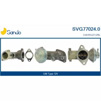 Vanne EGR SANDO SVG77024.0