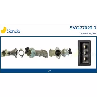 Vanne EGR SANDO SVG77029.0