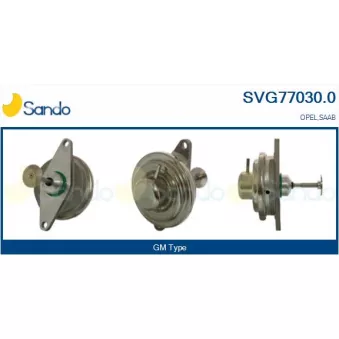 Vanne EGR SANDO SVG77030.0