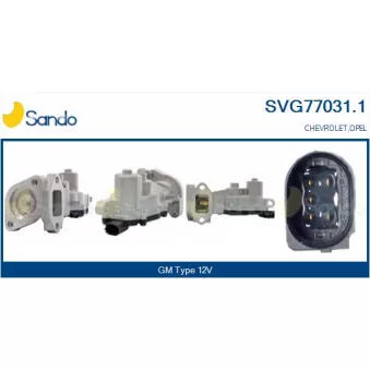 Vanne EGR SANDO SVG77031.1