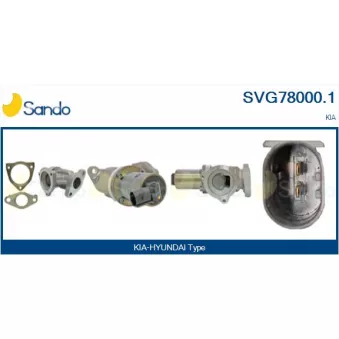 Vanne EGR SANDO SVG78000.1