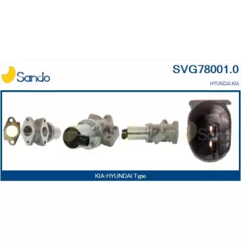 Vanne EGR SANDO SVG78001.0