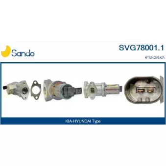 Vanne EGR SANDO SVG78001.1