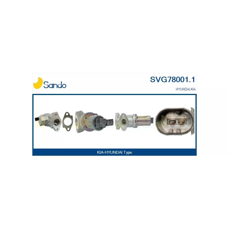 Vanne EGR SANDO SVG78001.1