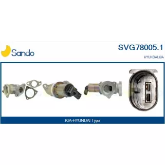 Vanne EGR SANDO SVG78005.1