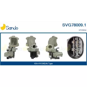 Vanne EGR SANDO SVG78009.1