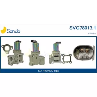 Vanne EGR SANDO SVG78013.1